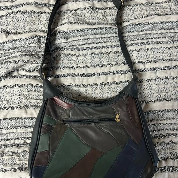 Multicolor Patchwork Shoulder Bag - Picture 2 of 5